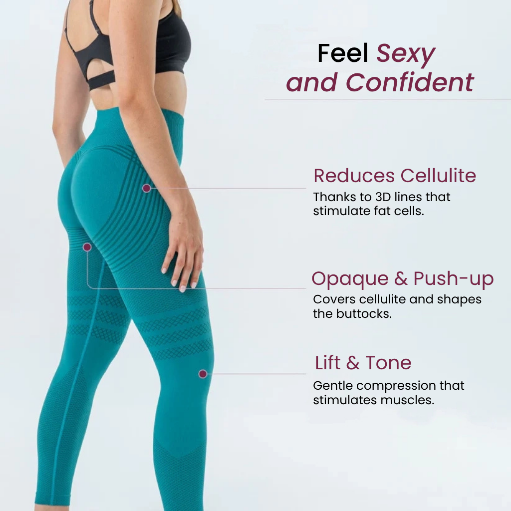 3D Legging | Teal Green