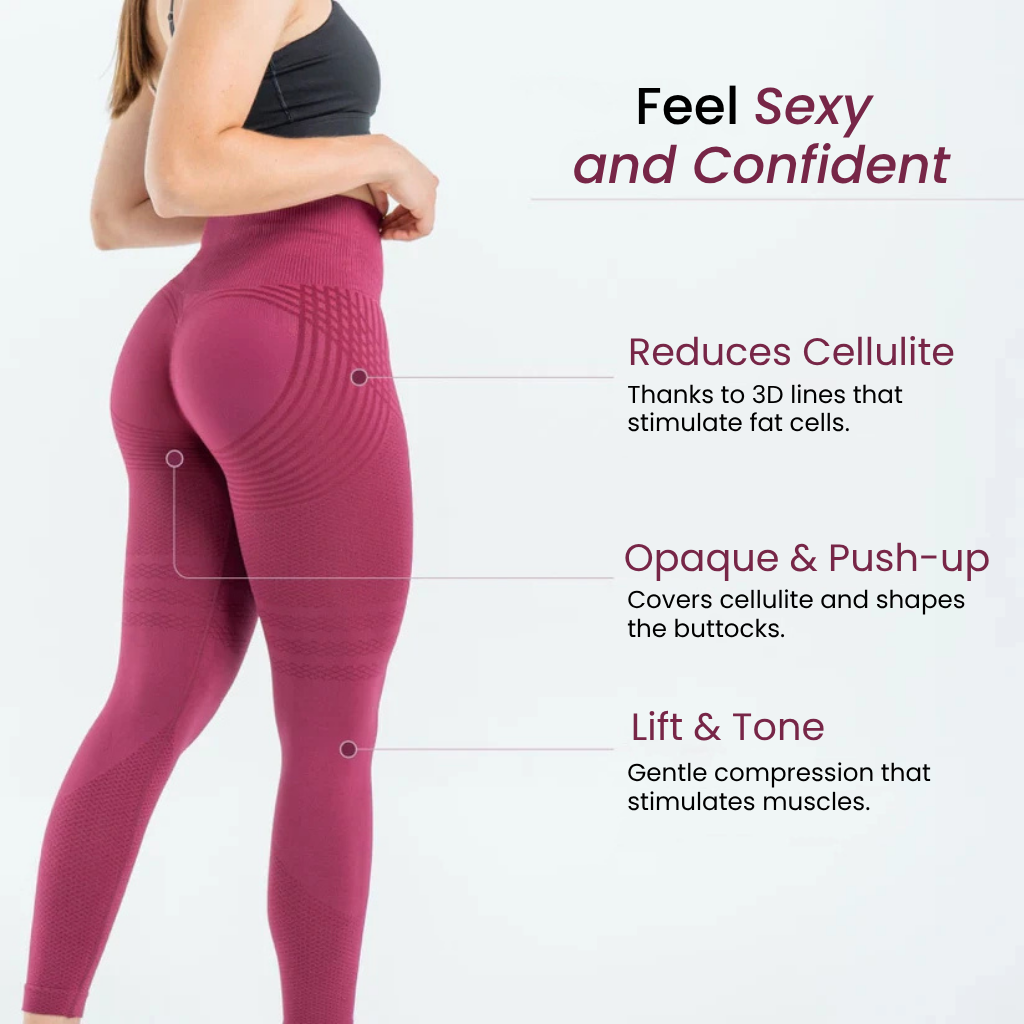 3D Legging | Wine Red